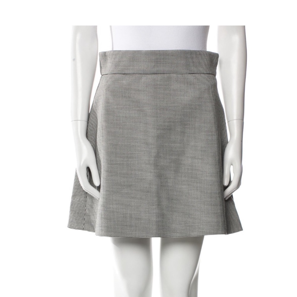 Miu Miu A-Line Mini Skirt - Gray - Picture 3 of 3